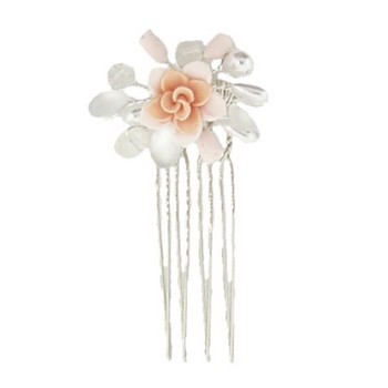 Betty Wales - Pink Crystal Flower Pin (1)