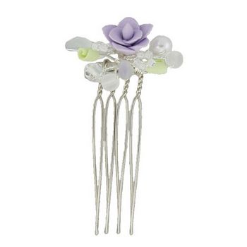 Betty Wales - Purple Crystal Flower Pin (1)