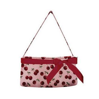 Amici Accessories - Cherry Pie -  Cherry Covered Handbag w/Red Ribbon