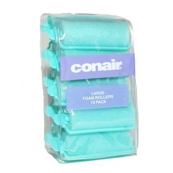 Conair - Soft Foam Rollers - Large 1inch 10 Pack