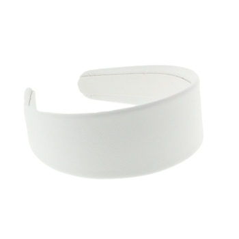 Karen Marie - Couture Collection - 100% Pure Lambskin Leather 2inch Headband - White (1)