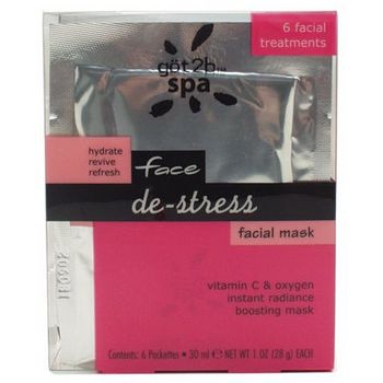 got2b - Spa Face - De-Stress Facial Mask - 6 Packets - 1 oz (28g) Each