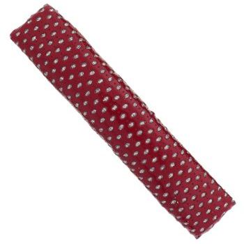 HB HairJewels - Lucy Collection - Faux Patent Leather Glitter Dot XL Barrette - Red (1)