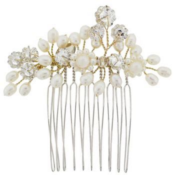 Jane Tran - Bridal Comb w/ Pearls & Crystals (1)