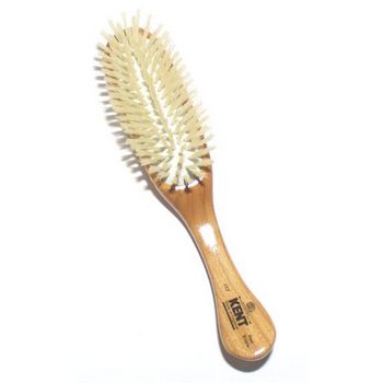 Kent - Traditional Oval Rubber Cushion Brush - White Bristle