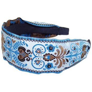 L. Erickson USA - Ribbon Scarf Headband - Chalet Blue