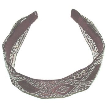 L. Erickson USA - Ribbon Scarf Headband - Nelina Chocolate