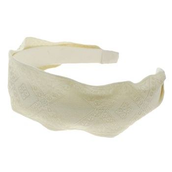 L. Erickson USA - Ribbon Scarf Headband - Nelina Ivory