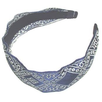 L. Erickson USA - Ribbon Scarf Headband - Nelina Navy