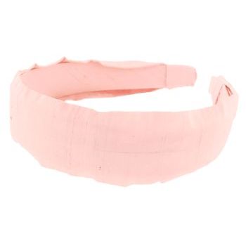L. Erickson USA - 1 1/2inch Scarf Headband - 100% Dupioni Silk - Petal Pink
