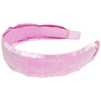 L. Erickson USA - 1 1/2inch Scarf Headband - 100% Dupioni Silk - Baby Pink