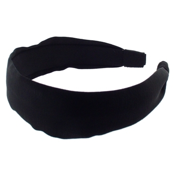L. Erickson USA - 1 1/2inch Grosgrain Scarf Headband - Black (1)