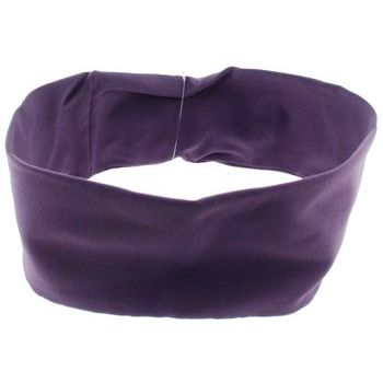 L. Erickson USA - French Lycra Wide Bandeau Headband - Grape