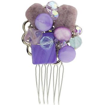 Michele Busch - Wire Comb w/Array Of Lavender Stones