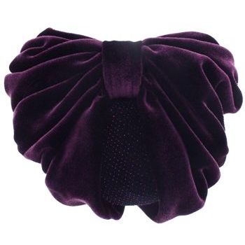 Karen Marie - Snood Collection - Large Velvet Snood with Glittered Lining - Plum