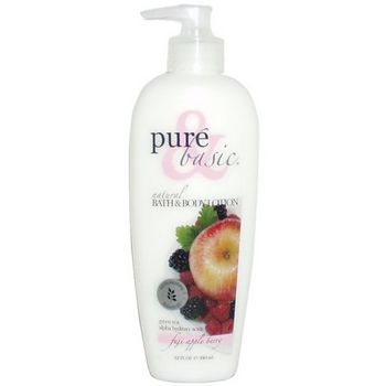 Pure & Basic - Bath & Body Lotion - Fuji Apple Berry - 12 oz