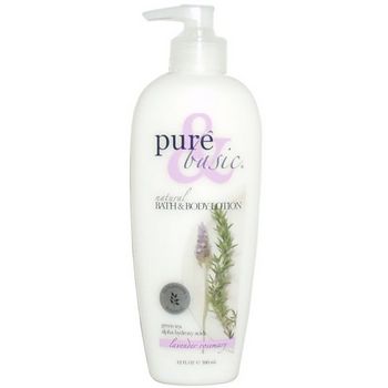 Pure & Basic - Bath & Body Lotion - Lavender Rosemary - 12 oz