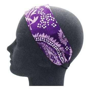 Rachel Weissman - Soft Headband - Feather Pattern - Purple (1)