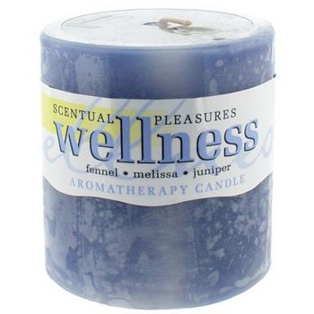 Crystal Candles - Scentual Pleasures 3inch Aromatherapy Candle - Wellness