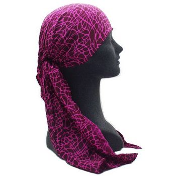 Susan Daniels - Scarf Headband (1) - Fuschsia Python