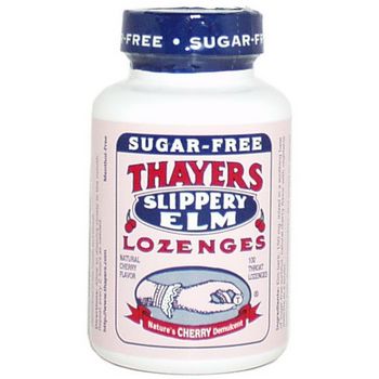Thayers - Slippery Elm Throat Lozenges - Cherry Sugar-Free - 100 Ct