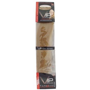 Unique VIP Collection - Tapex - Remy Human Hair Extensions - Full Set (4 Sheets) - Dark Strawberry Blonde (Color: 10)