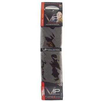 Unique VIP Collection - Tapex - Remy Human Hair Extensions - Full Set (4 Sheets) - Dark Brown (Color: 2)