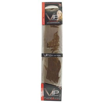 Unique VIP Collection - Tapex - Remy Human Hair Extensions - Full Set (4 Sheets) - Light Ash Brown (Color: 8)