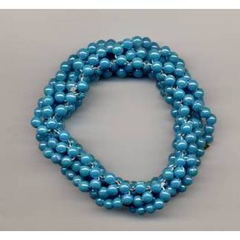 Beaded Scrunchie - Turquoise Hued