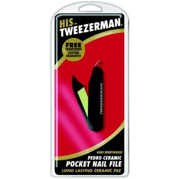 Tweezerman - His Tweezerman - Pedro Ceramic Pocket Nail File & Cleaner