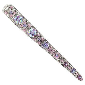 Karen Marie - Filigree Floral Jaw Clip - Amethyst (1)