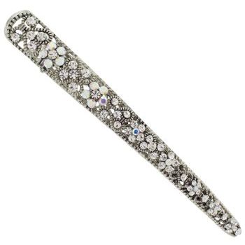 Karen Marie - Filigree Floral Jaw Clip - White (1)