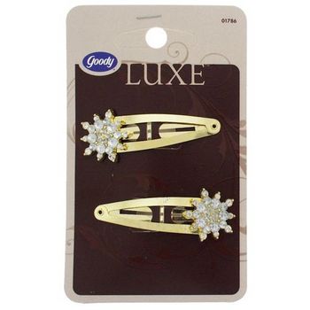 Goody - Luxe - Starburst Snap Clips - Gold (Set of 2)