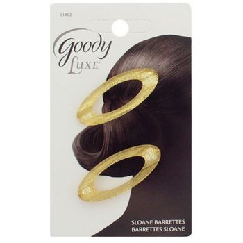 Goody - Luxe - Sloane Barrettes - Gold (Set of 2)