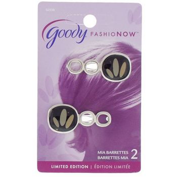 Goody - Fashion Now Limited Edition - Mia Barrettes - Black (Set of 2)
