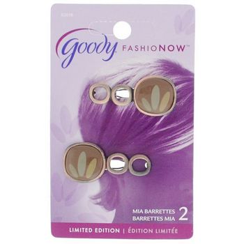 Goody - Fashion Now Limited Edition - Mia Barrettes - Taupe (Set of 2)