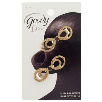 Goody - Luxe - Elisa Barrettes - Gold (Set of 2)