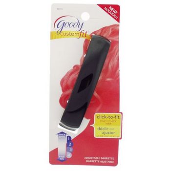 Goody - Custom Fit - Adjustable Barrette - Black (1)