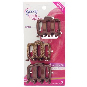 Goody - StayPut Small Claw Clips - Bronze (Set of 3)
