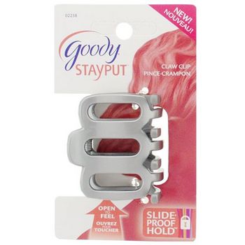 Goody - StayPut Small Claw Clips - Silver (1)