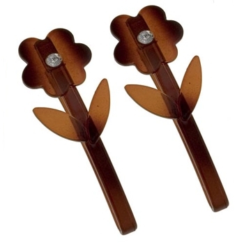 Evita Peroni - Fleur Slide Barrette - Tort (set of 2)