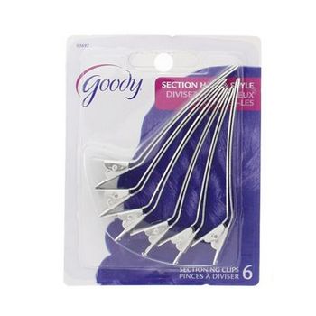 Goody - Sectioning Clips - Silver Hued (Set of 6)