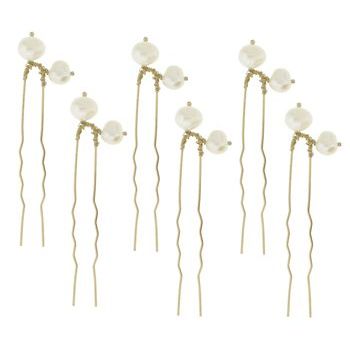 Evita Peroni - Judith Hair Pins - Gold Pins (Set of 6)