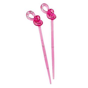 Hairsticks - A Twisted Pair - Rose