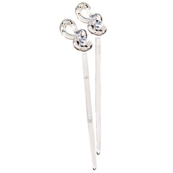 Hairsticks - A Twisted Pair - Light White