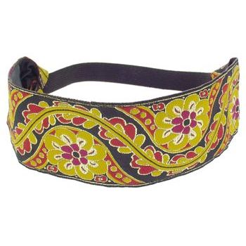 HB HairJewels - Lucy Collection - Indian Tapestry Bandeau - Saffron (1)