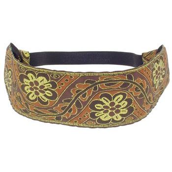 HB HairJewels - Lucy Collection - Indian Tapestry Bandeau - Chocolate (1)