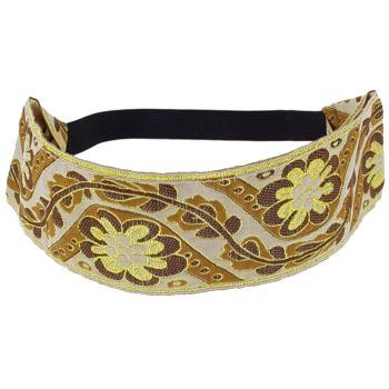 HB HairJewels - Lucy Collection - Indian Tapestry Bandeau - Cream (1)