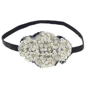 SBNY Accessories - Diamond Bead and Sequin Stretch Headband
