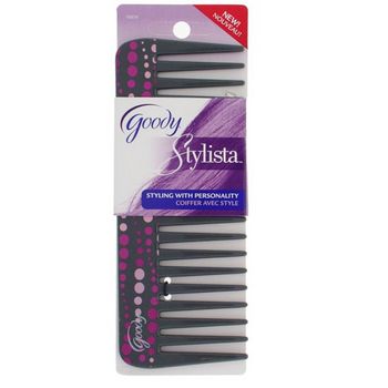 Goody - Stylista - Rake Comb - Grey Dotted (1)